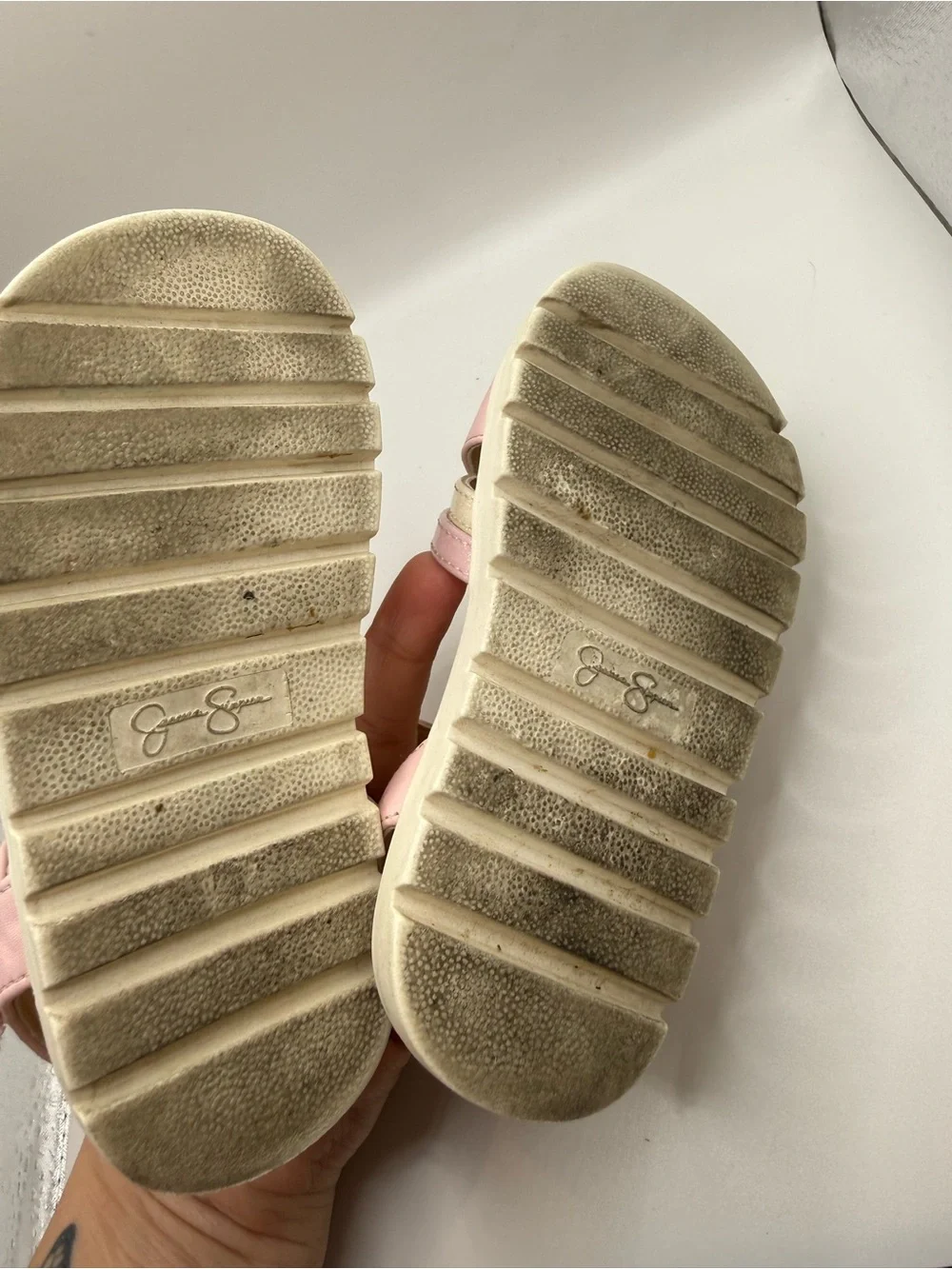 Jessica Simpson Pink Butterfly & Smiley Strap Sandals